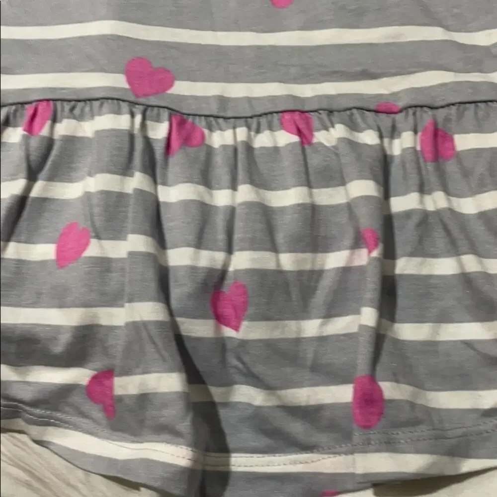 Gymboree 4 heart cotton dress hi low hemline euc